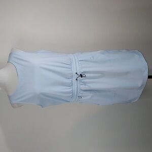 Telluride Lt. Blue Utility Tank Dress Dolphin Hem w/ Pockets Size Medium NWT